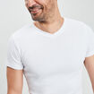 T-shirt manches courtes ajusté blanc homme