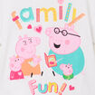 T-shirt manches courtes coton Peppa Pig blanc fille