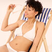 Haut de maillot de bain foulard ivoire femme