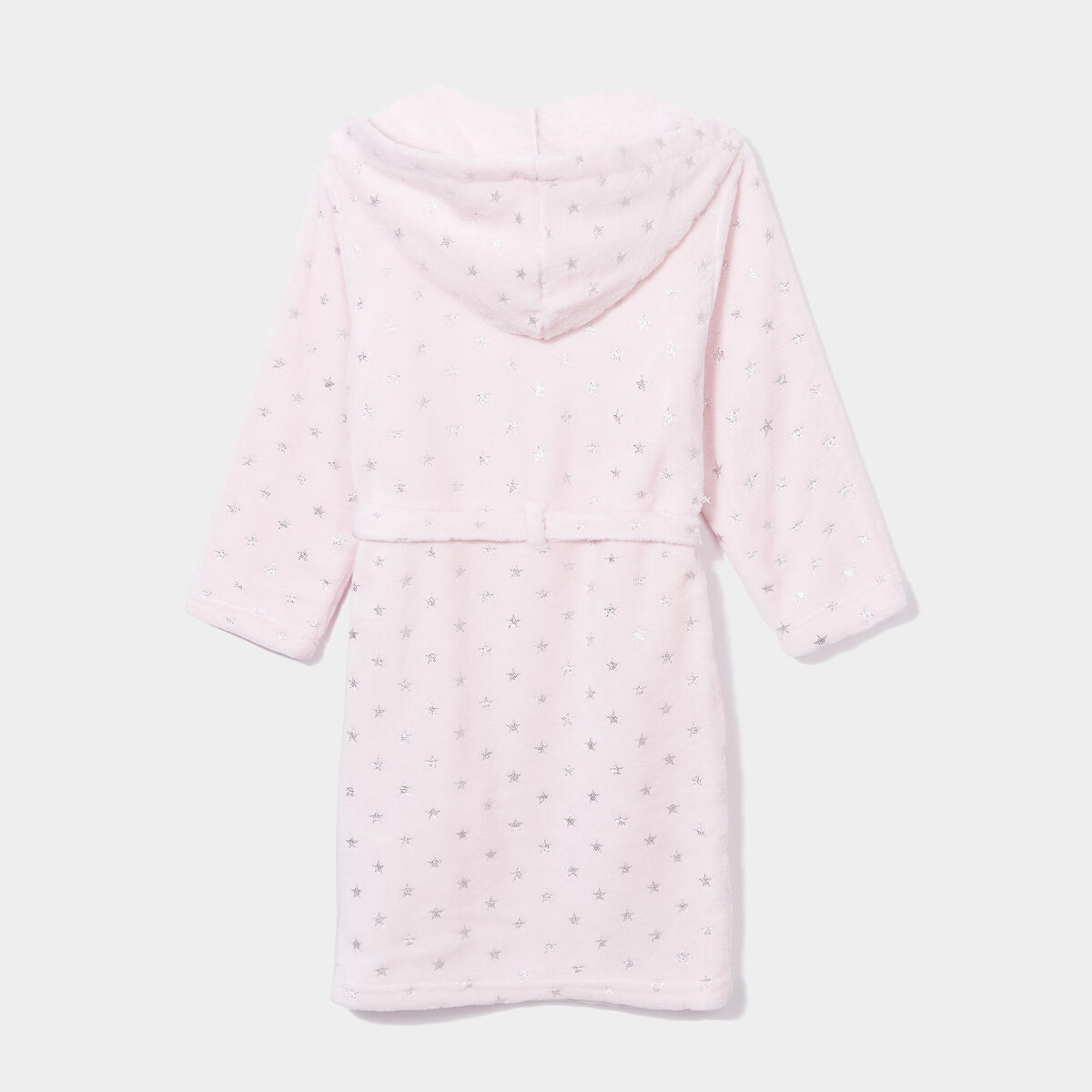 Peignoir à capuche rose fille