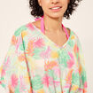 Robe de plage manches 3/4 vert clair femme