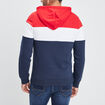 Sweat tricolor à capuche hoodie Creeks rouge homme