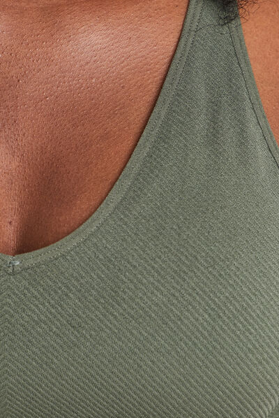 Soutien-gorge brassière vert kaki femme