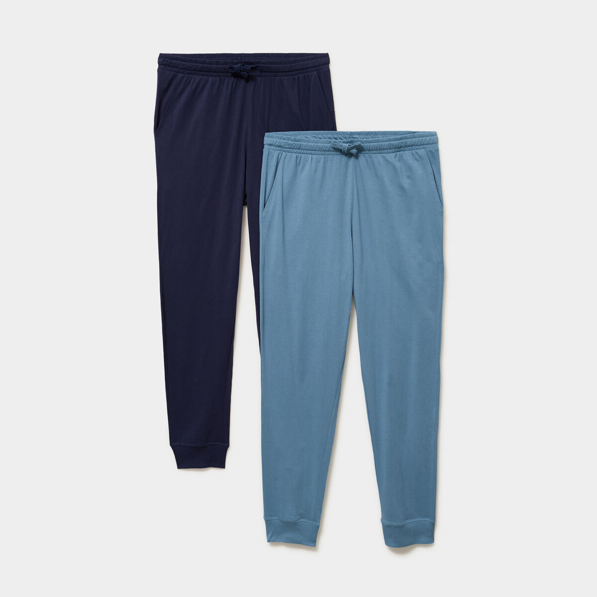 Lot 2 pantalons de pyjama coton bleu homme