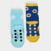Lot 2 chaussettes d'int&eacute;rieur Pok&eacute;mon bleu gar&ccedil;on
