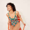 Maillot de bain une pièce bleu pétrole femme