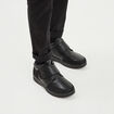 Bottines montantes &agrave; scratchs noir homme