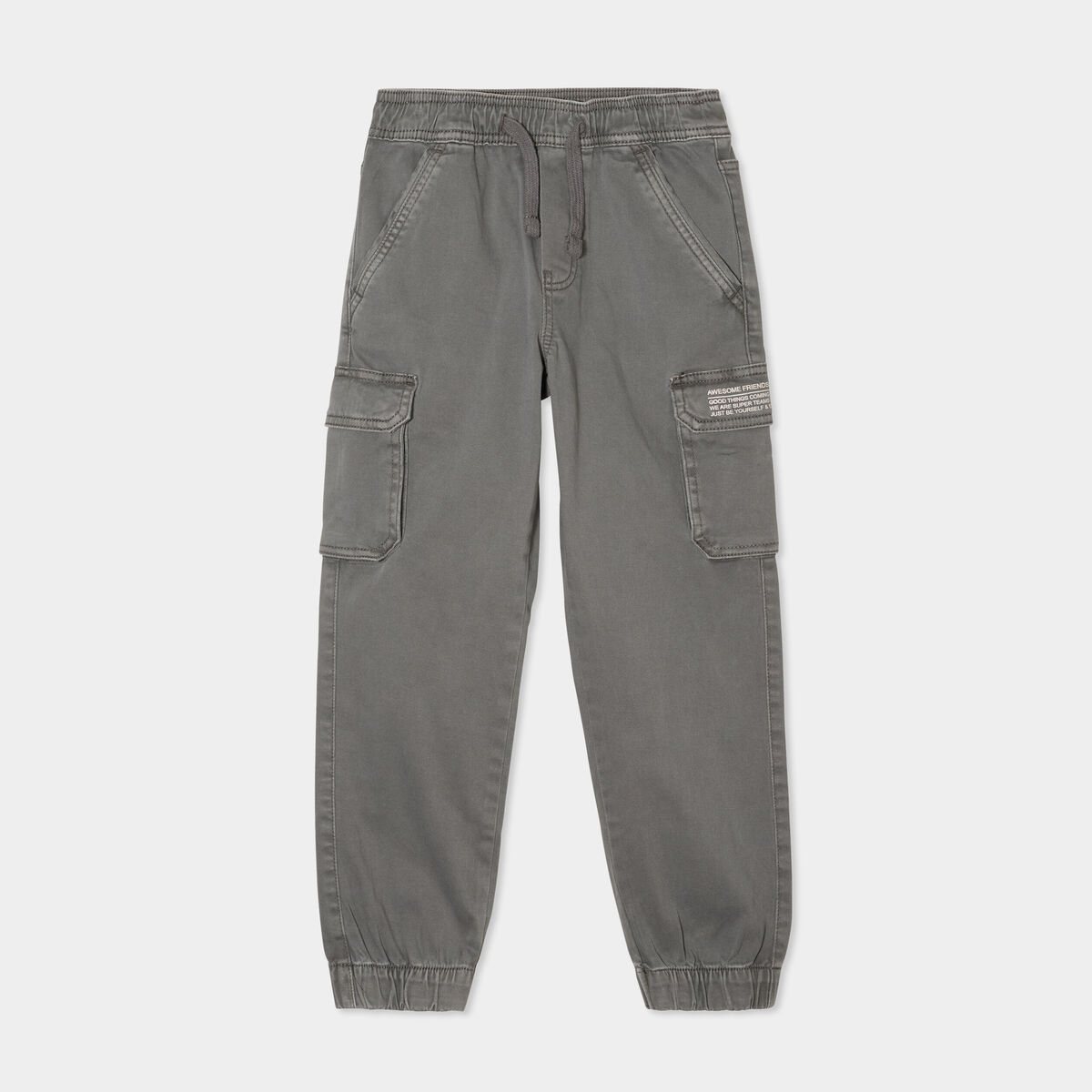 Pantalon jogger gris foncé garçon