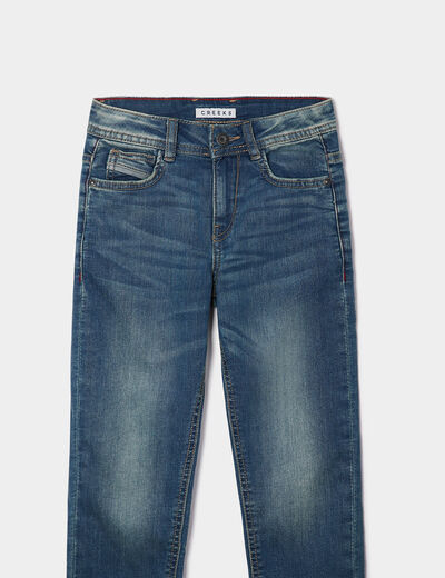 Jeans slim stretch Creeks denim double stone garçon