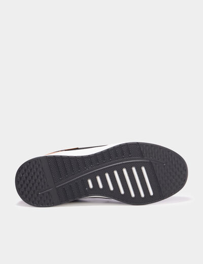 Baskets semelles &eacute;paisses noir homme