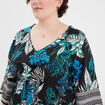Tunique droite asymétrique noir femme grande taille
