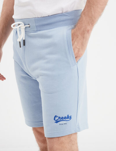 Short de jogging droit à coulisse Creeks bleu ciel homme
