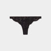 Tanga en dentelle noir femme