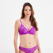 Soutien-gorge emboîtant dentelle violet femme