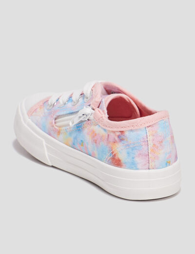 Tennis en toile zippées Creeks multicolore fille