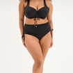 Bas de maillot de bain culotte haute noir femme grande taille