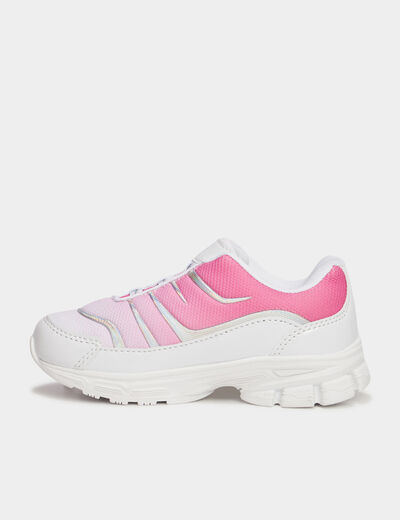 Baskets running semelle épaisse Liberto rose fille
