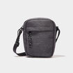 Sac pochette en bandouli&egrave;re gris fonc&eacute; homme