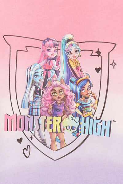 Sweat à capuche hoodie Monster High blanc fille