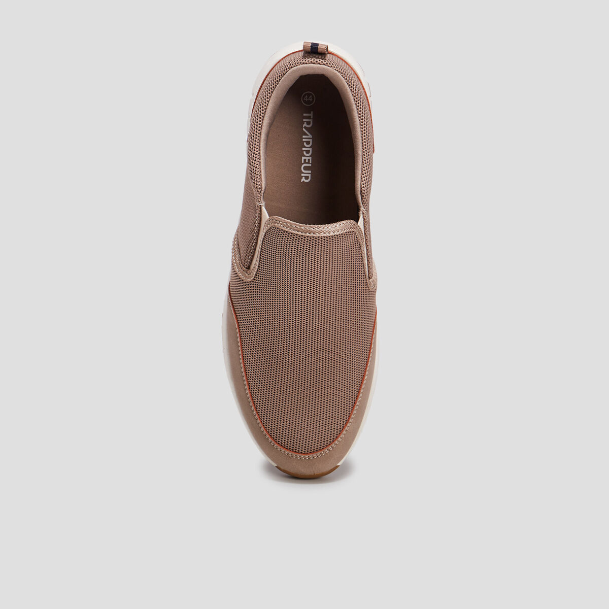 Baskets avec languette d'enfilage sable homme