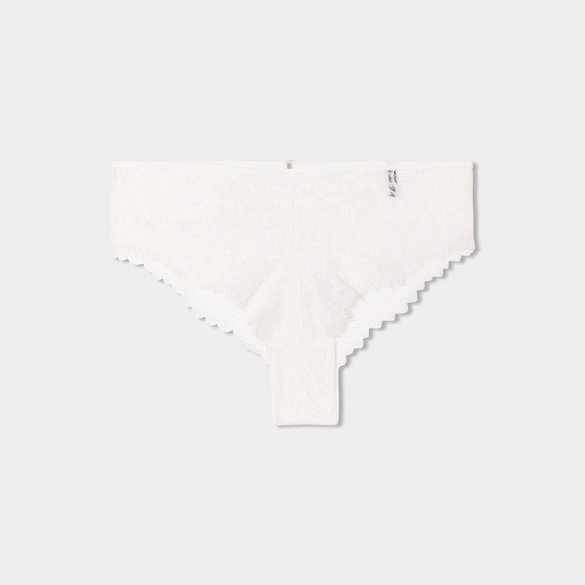 Shorty en dentelle blanc femme