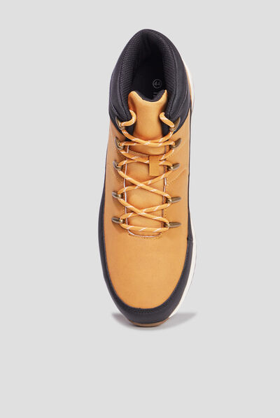 Bottines à lacets Trappeur Boki jaune homme
