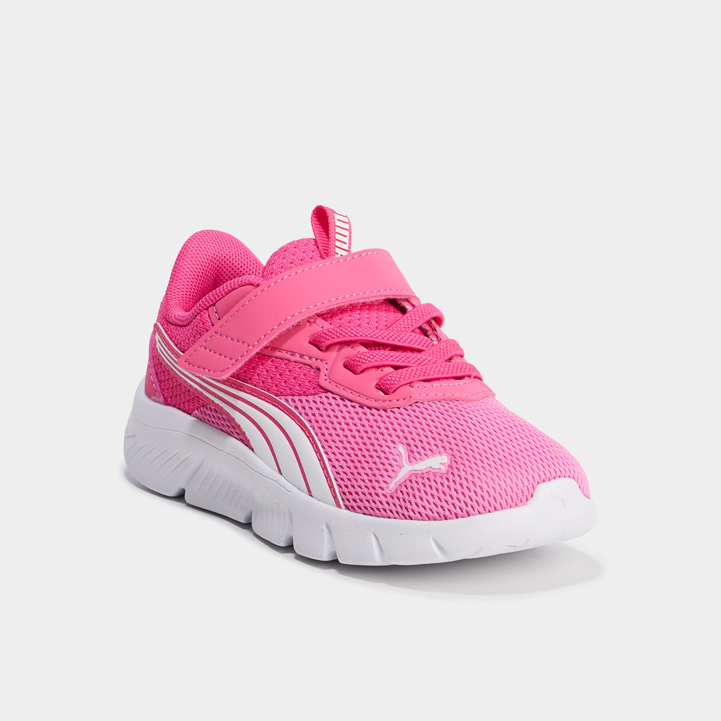 Baskets running scratchs Puma Flexfocus rose fluo fille