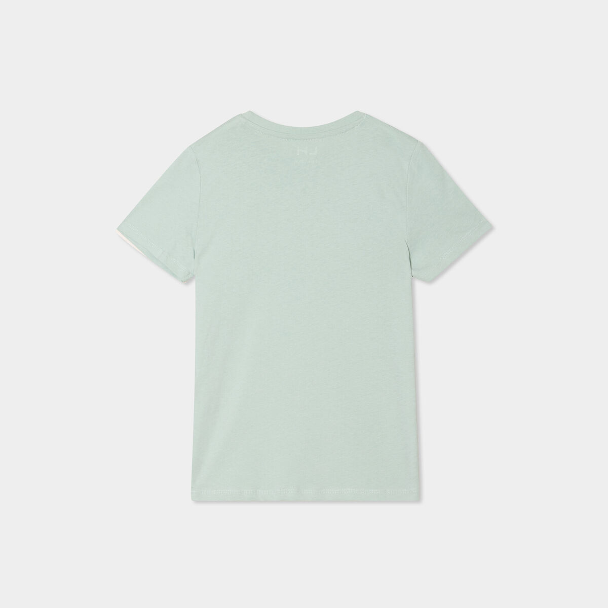 T-shirt en coton manches courtes vert pastel garçon