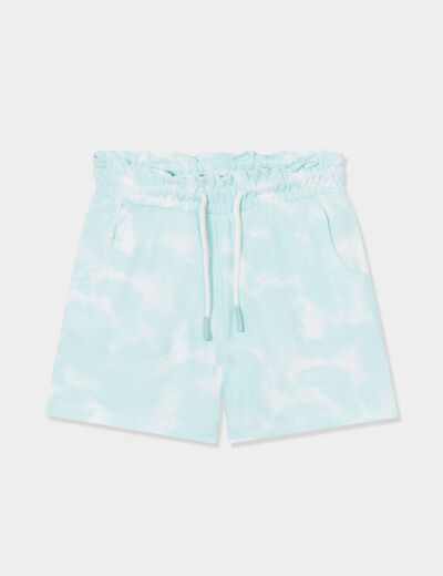 Short jogging slouchy bleu turquoise fille