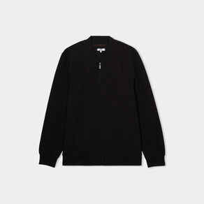 Gilet manches longues zippé noir homme