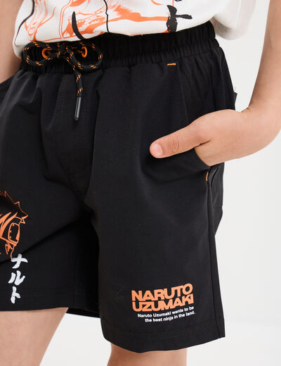 Short regular Naruto noir garçon