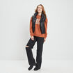 Sweat avec manches gigots marron clair femme