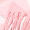 &Eacute;charpe &agrave; franges rose clair femme