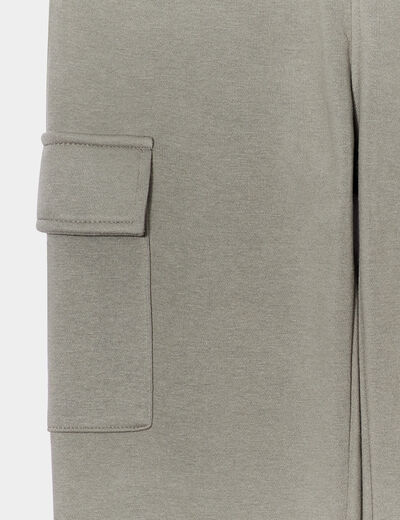 Pantalon de jogging cargo vert kaki garçon