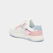 Tennis basses &agrave; scratchs bout renforc&eacute; blanc fille