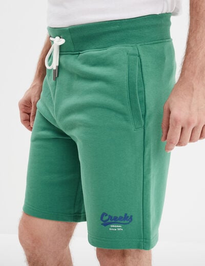 Short jogging droit à coulisse Creeks vert homme