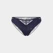 Culotte avec dentelle bleu marine femme