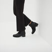 Bottines à talons fermeture zippée noir femme