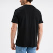 T-shirt manches courtes coton col V noir homme