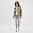 Pull ajouré devant col rond Creeks beige femme