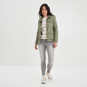 Pull ajouré devant col rond Creeks beige femme