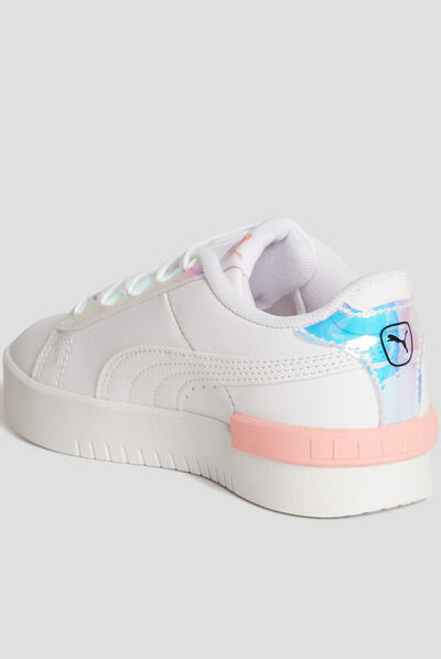Tennis basses à lacets Puma Jada Crystal blanc fille