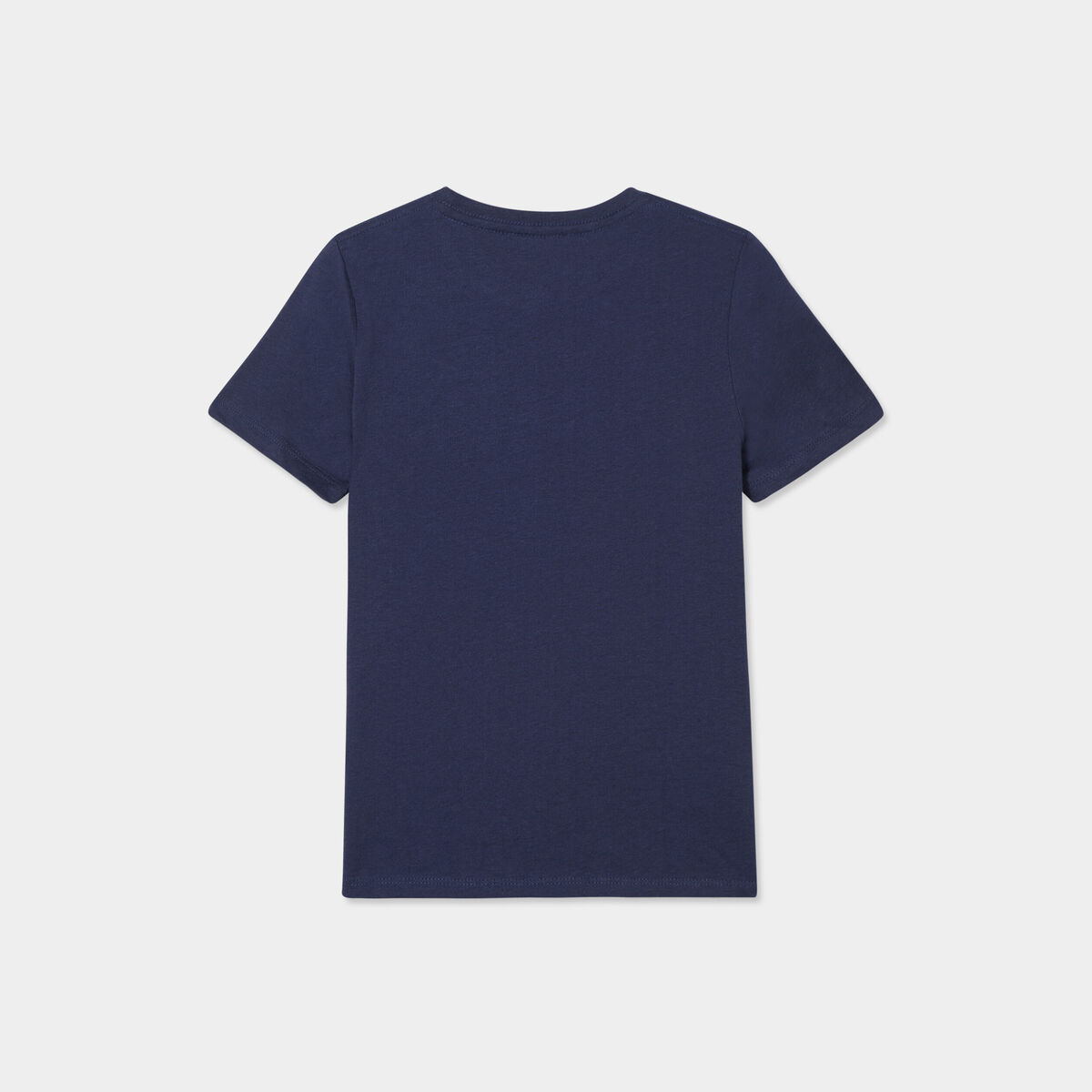 T-shirt en coton manches courtes bleu marine garçon