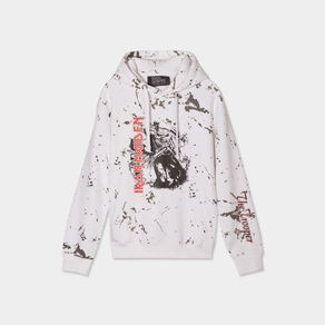 Sweat à capuche hoodie Iron Maiden blanc homme