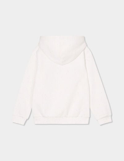 Sweat à capuche hoodie Creeks blanc fille