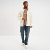 T-shirt droit manches courtes coton taupe homme