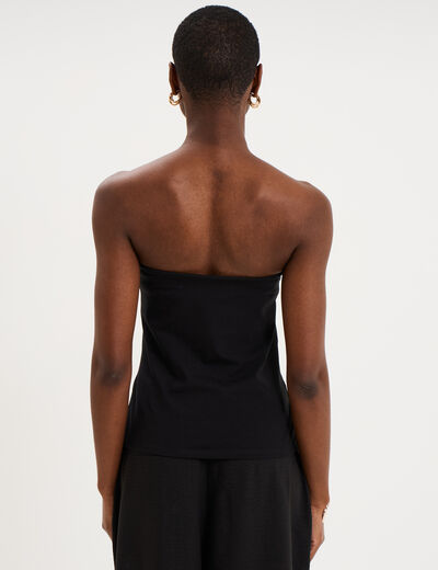 Bustier ajust&eacute; noir femme