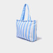 Sac cabas rectangulaire bleu femme