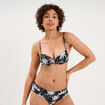 Haut de maillot de bain push up armatur&eacute; ecru femme