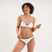 Haut de maillot de bain triangle ivoire femme